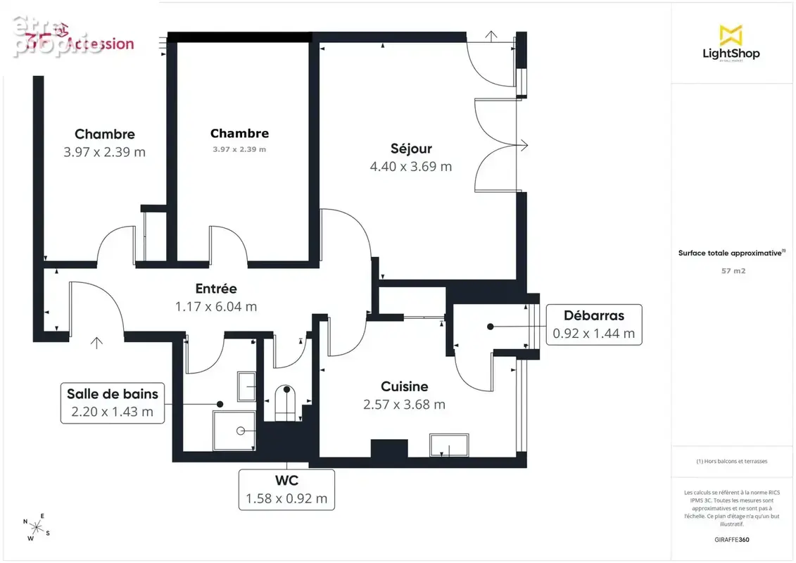  Appartement T3 de 54,6 m² avec cave et loggia – St-Cyr L’Ecole - photo 11