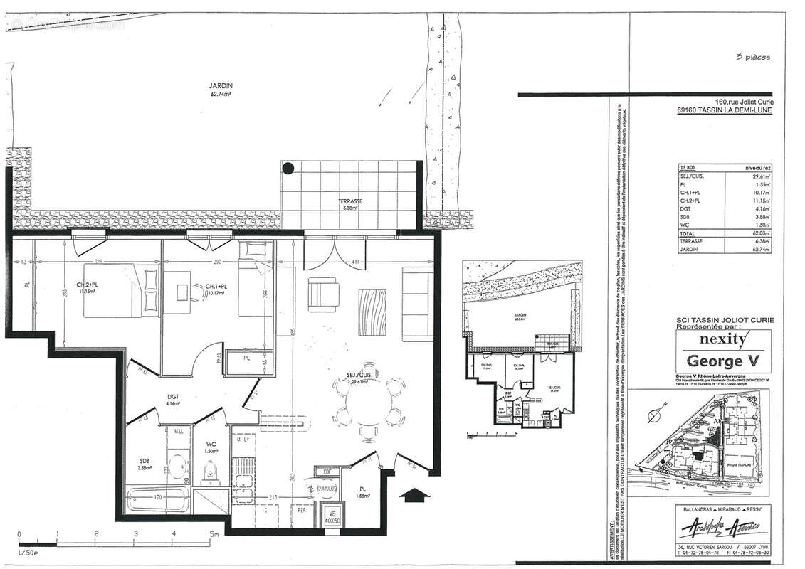 Appartement à TASSIN-LA-DEMI-LUNE