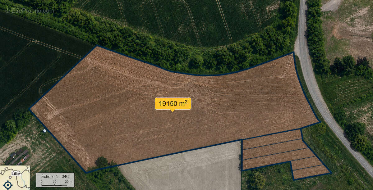 Rare sur le secteur   19 150 m2 de foncier stratégique à wahagnies - photo 3