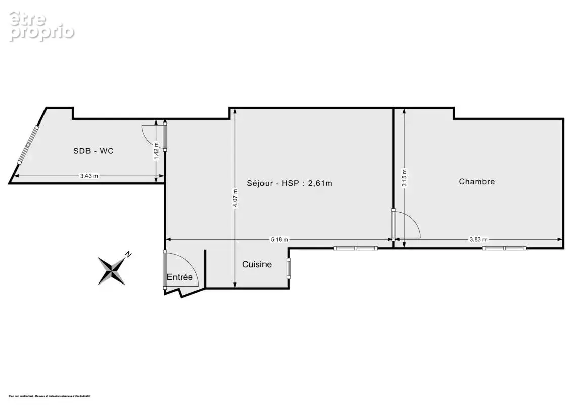 Appartement 2 pièces, calme, lumineux, de 35m² avec cave - Rue Custine, Paris - photo 13