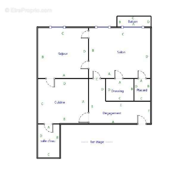 Appartement 53 m² à Lyon-7e  - photo 7