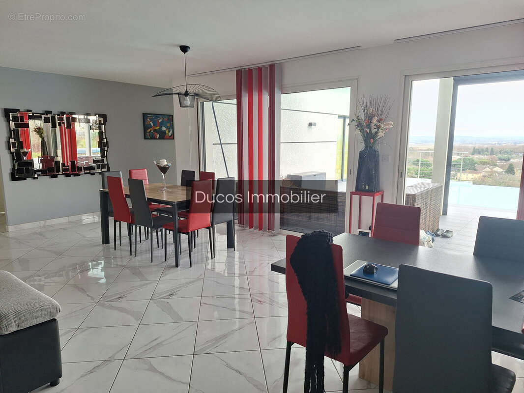 Maison contemporaine cocooning avec piscine   Vue paronamique   À 18 min de Marmande, 1 H de Bordeaux - photo 8