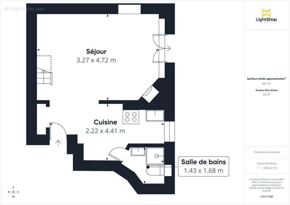Appartement à PARIS-18E