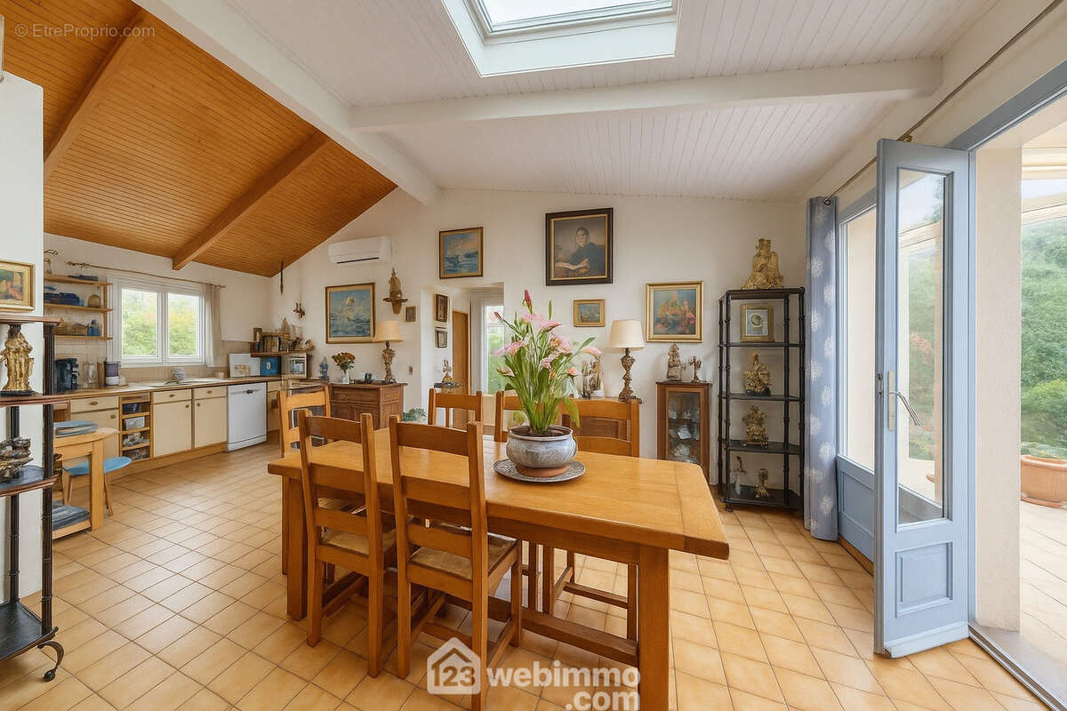 Pièce de vie (projection potentielle). - Maison à JARD-SUR-MER