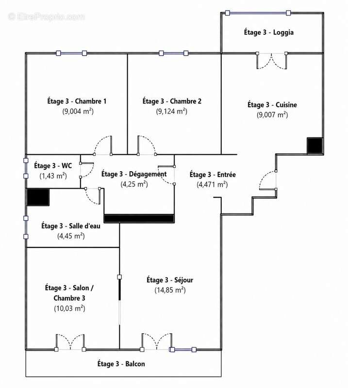 Appartement à SAINT-MARTIN-D'HERES