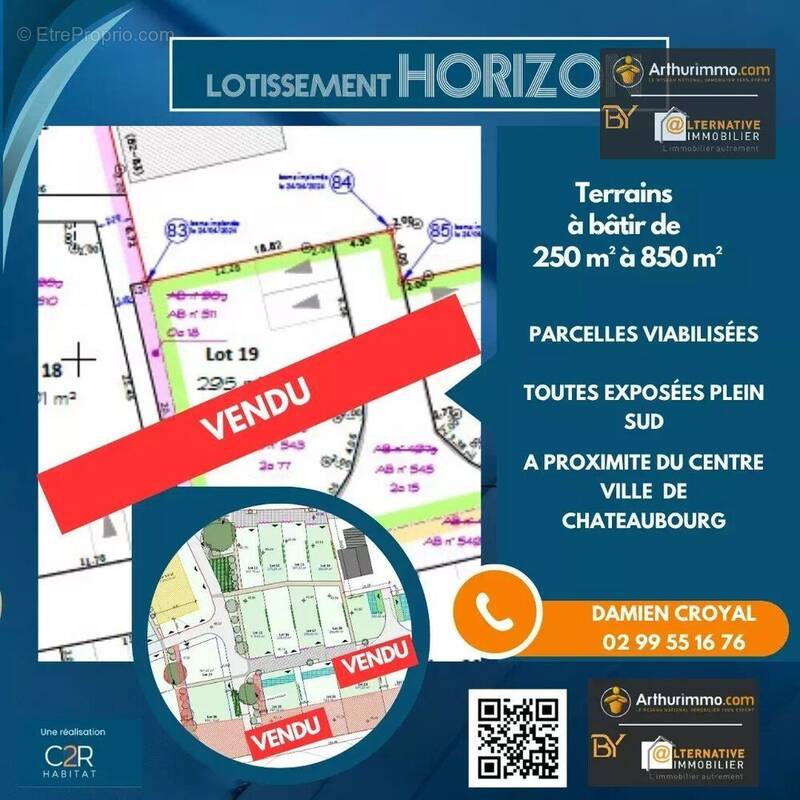 Terrain à CHATEAUBOURG