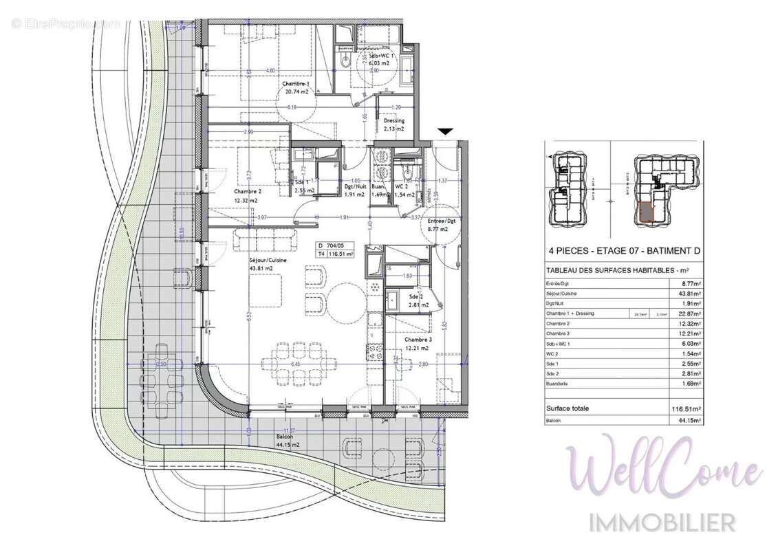 Appartement à AIX-LES-BAINS