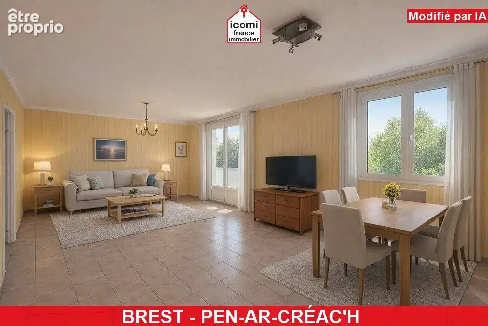 Finistere - brest (29200) - a vendre - appartement - t4 - 2 chambres - sejour de 30m² - dpe d - vue degagee - dalle beton - asce - photo 9