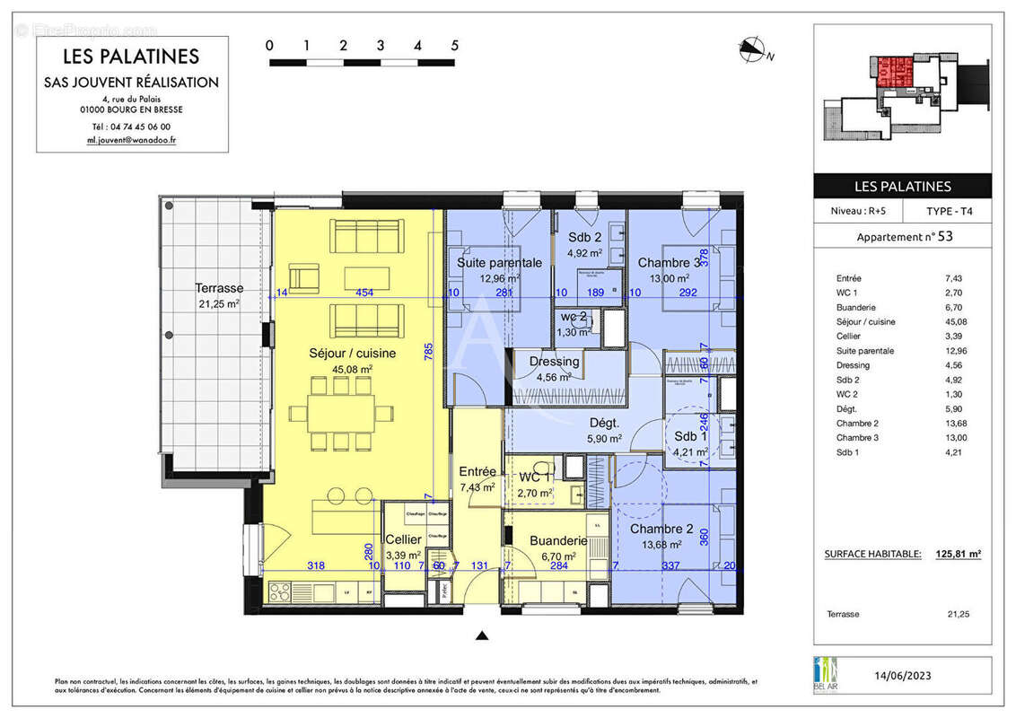LES PALATINES centre Bourg-en-Bresse programme neuf - photo 7