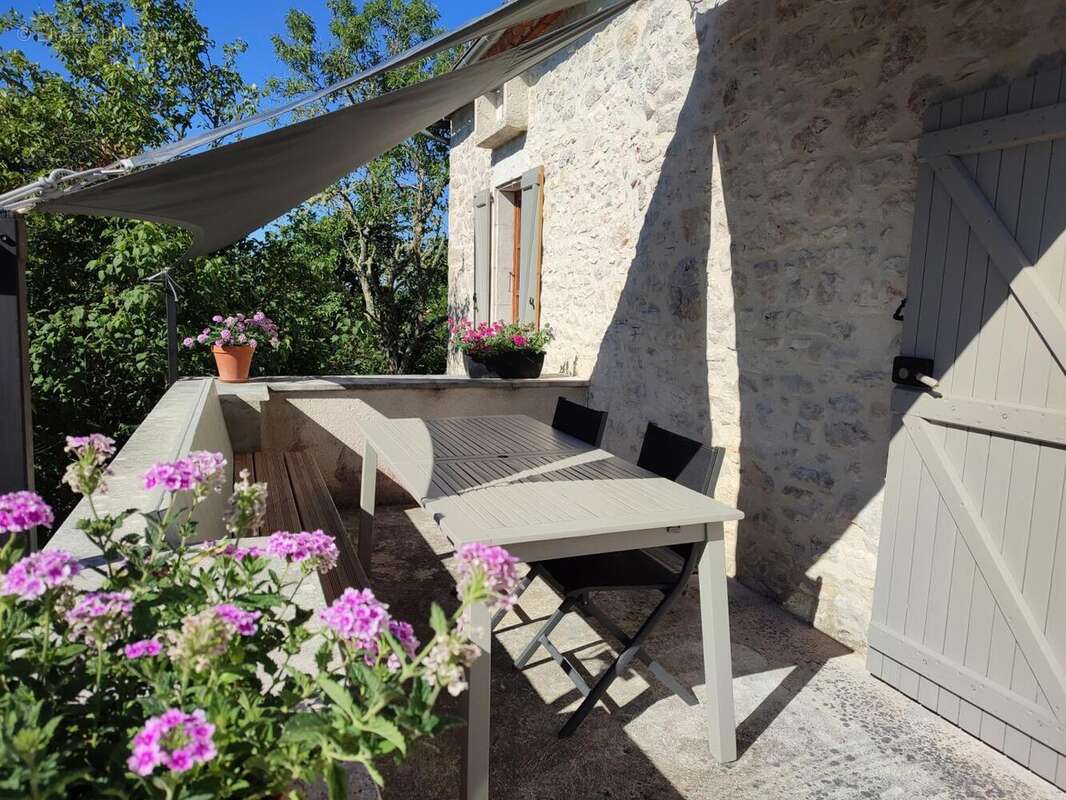 terrasse gite - Maison à CAHORS