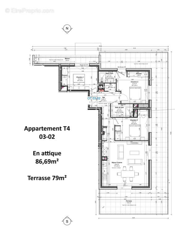 Appartement à LA TOUR-DU-PIN