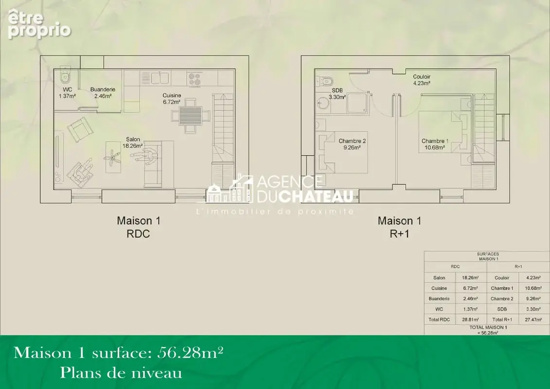 Maison 3 pièces 56 m² à vendre à Seine-Port (77240) - photo 2