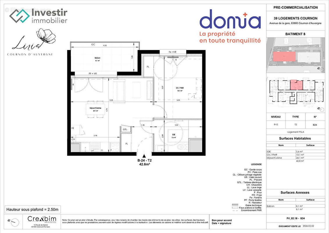 Appartement à COURNON-D'AUVERGNE