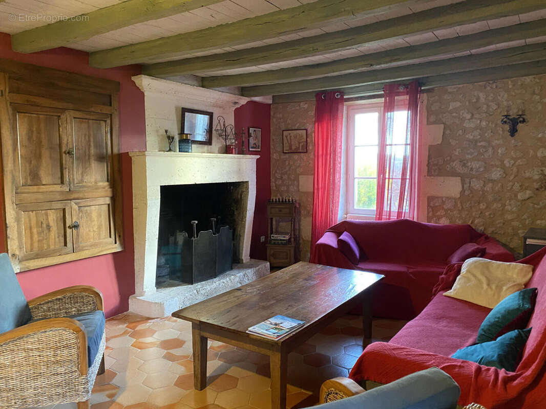 SALON - Maison à MONTMOREAU-SAINT-CYBARD