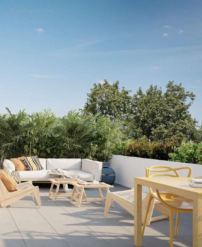 Terrasse - Appartement à TALENCE