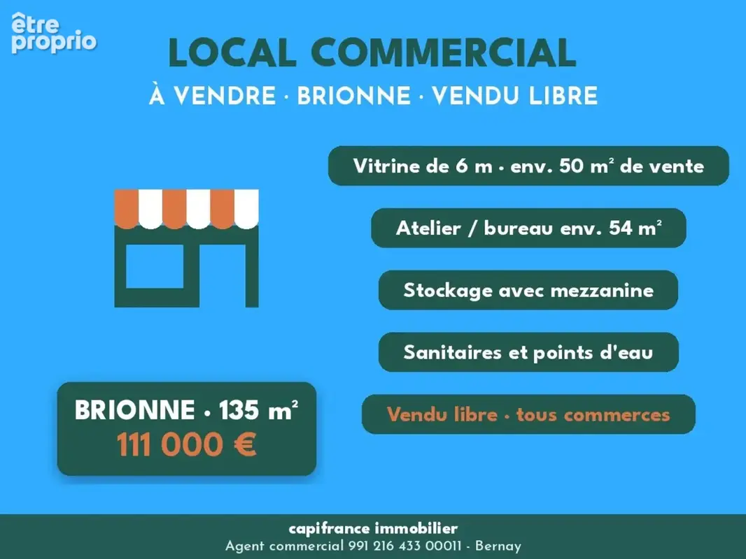 Local commercial 135 m² – vendu libre – brionne – emplacement n°1 - photo 6