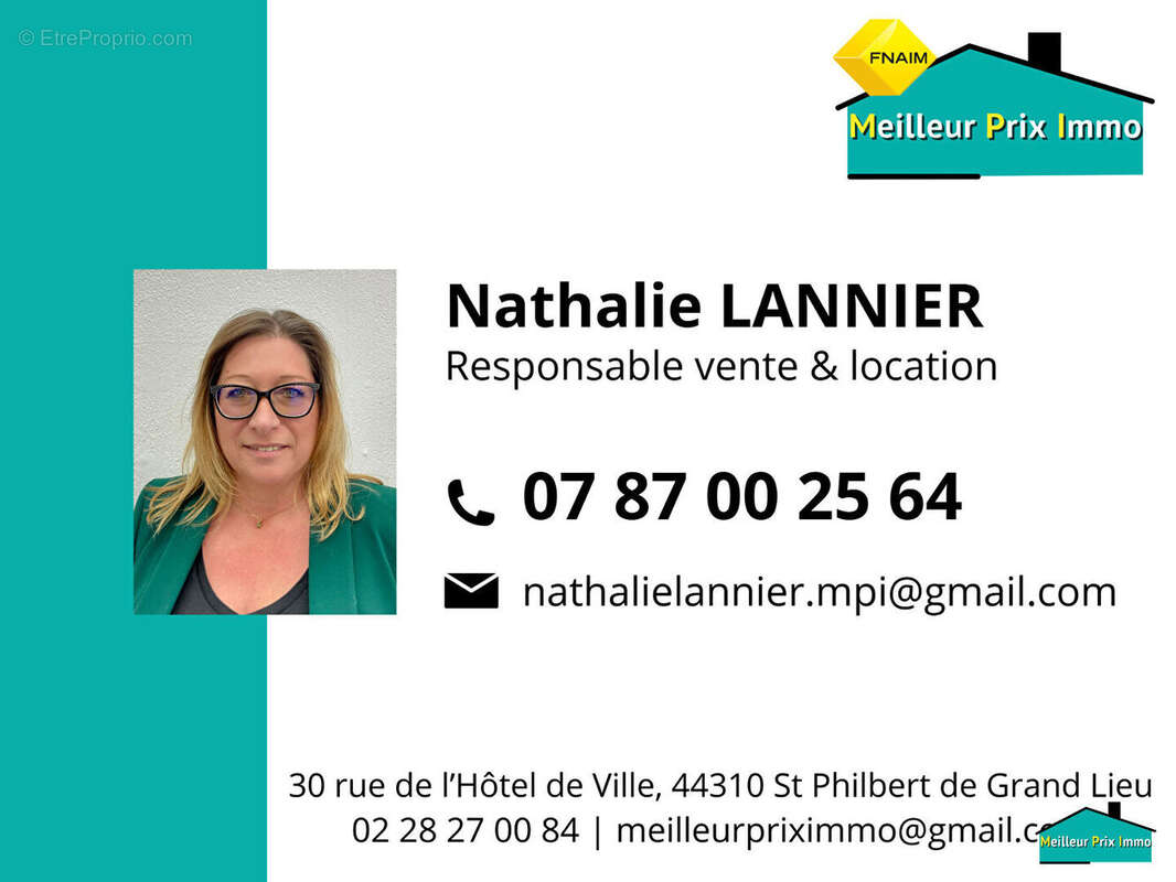 Maison à SAINT-PHILBERT-DE-BOUAINE