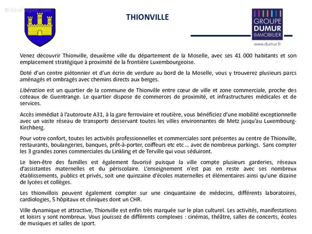 Appartement à THIONVILLE