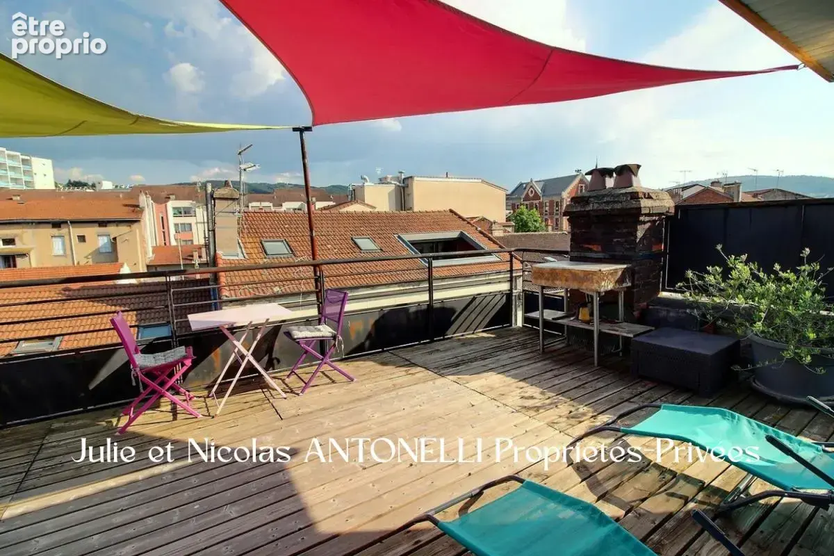 FIRMINY 42700 Appartement  4 pièces 90 m2 (123m² au sol) 2 balcons et TERRASSE TROPEZIENNE - photo 3