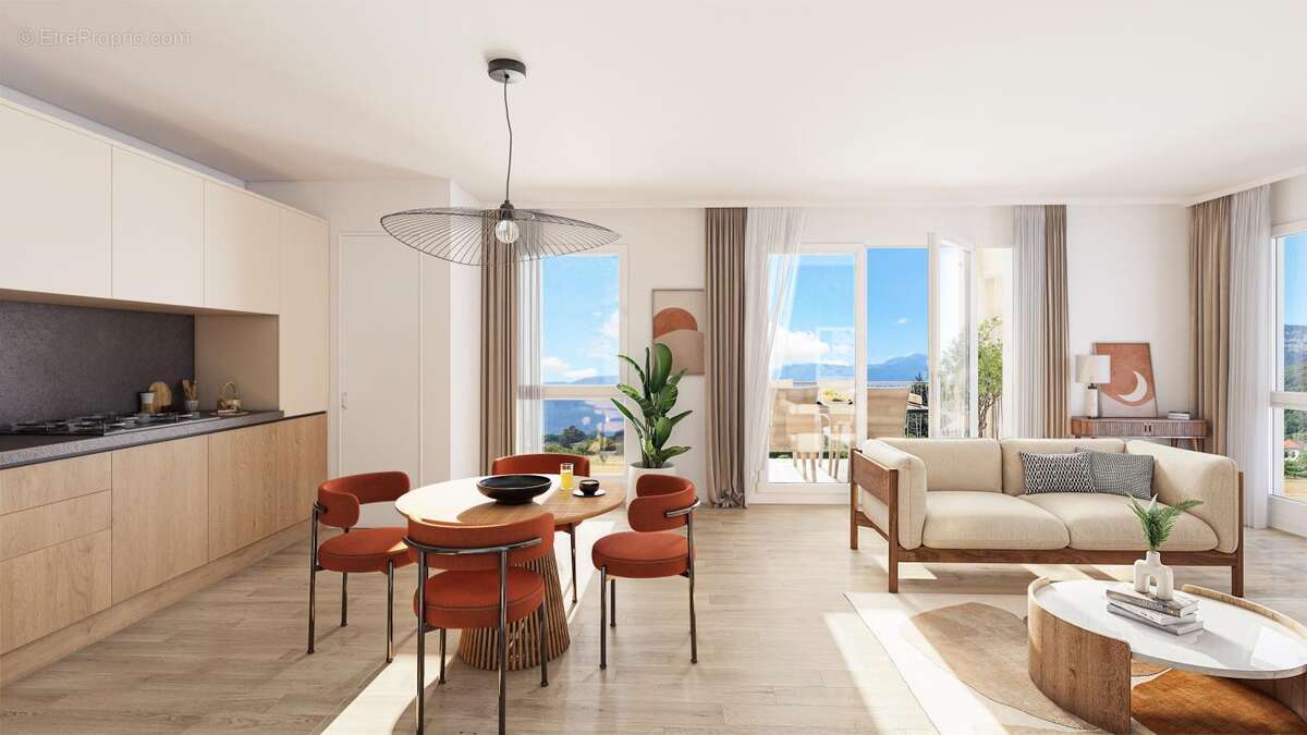 Chapareillan- appartement t3 de 62,72 m² avec jardin au rdc - photo 3