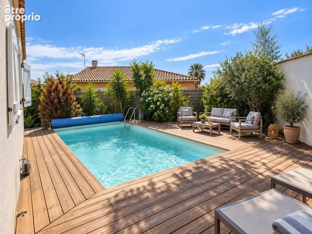 PORTIRAGNES- Villa 4 faces de plain-pied – 5 chambres, piscine et jardin intimiste - photo 14