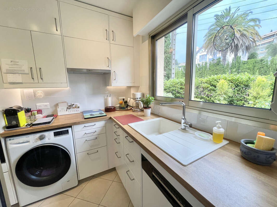3p, terrasse, vue mer , belle residence cannet residentiel - cave- garage - piscine - photo 8