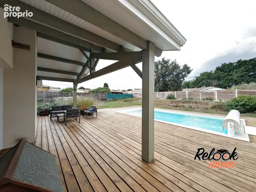 Maison de plain-pied avec piscine    4 chambres - 125m2 - Terrain 904 m2 -Audenge - photo 2
