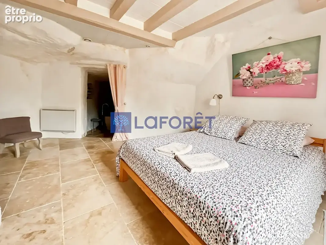 Maison  semi troglodyte Azay Le Rideau 3 pièce(s) 80 m2 - photo 4