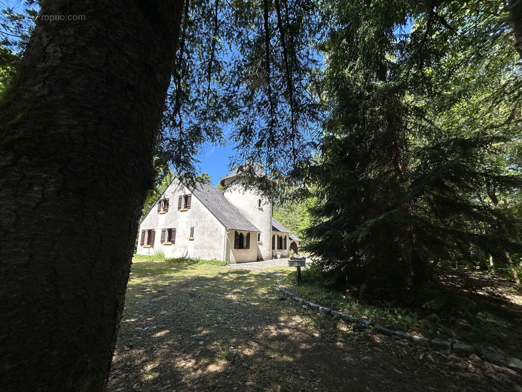 Propriété boisée, close, sans voisins proches : maison avec tourelle, garage - photo 23