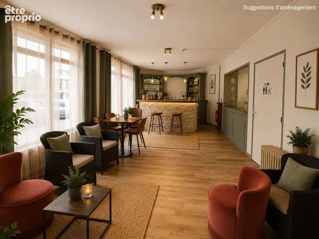 Ensemble immobilier avec ancien hôtel-restaurant et appartement indépendant au cœur de Chabris - photo 5