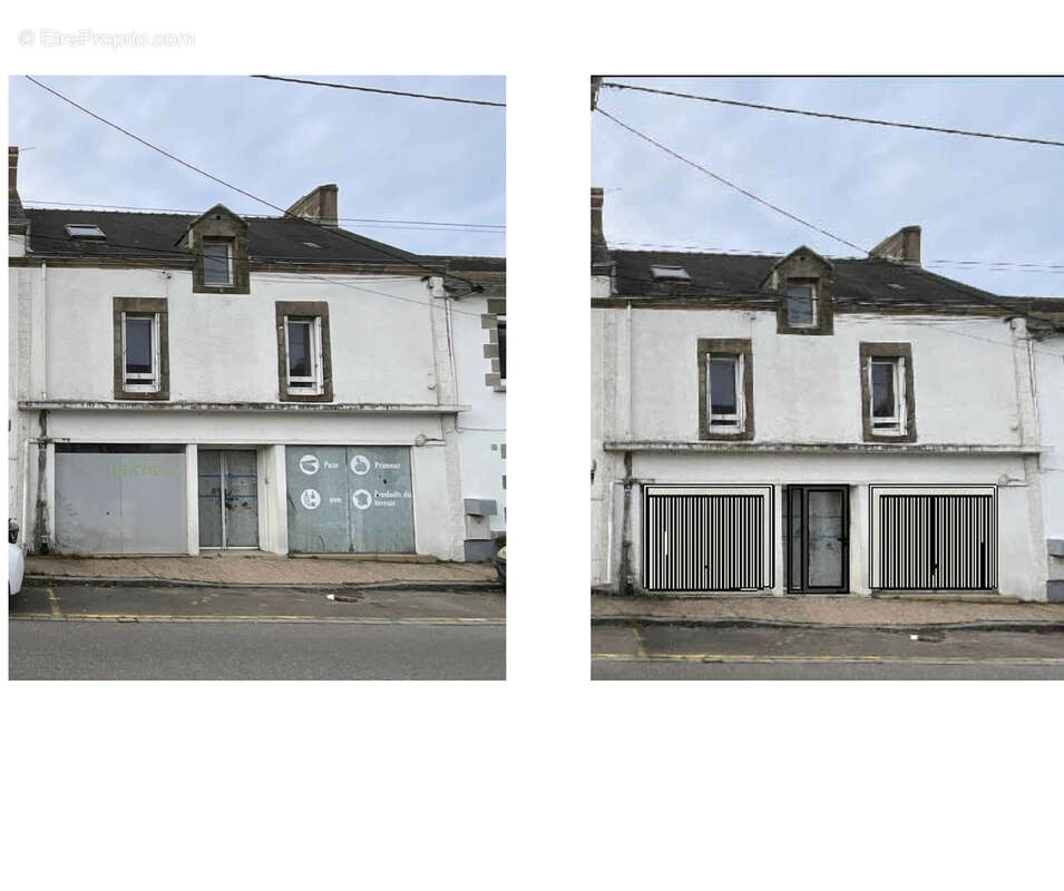 La Turballe : maison  T5 à rénover , 188m²  dont 95m²  d'ancien local commercial - photo 2