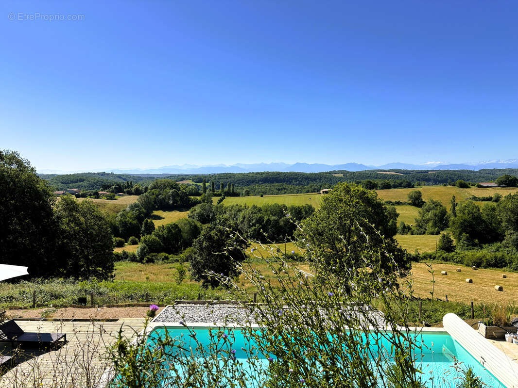 Propriété exceptionnelle, ferme ancienne rénovée, gîte, vue incroyable sur la chaîne des Pyrénées - photo 2