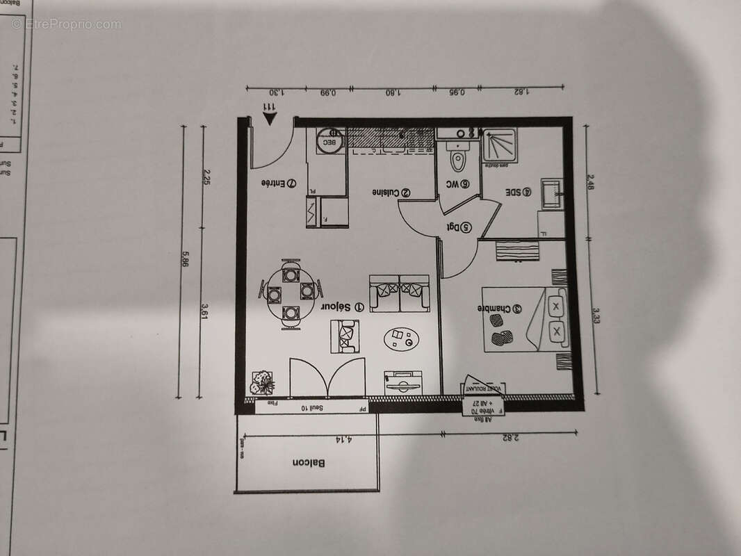 Appartement à GUIBEVILLE