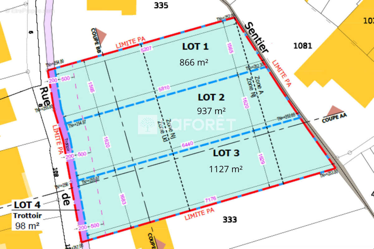 Terrain à NORROY-LE-VENEUR