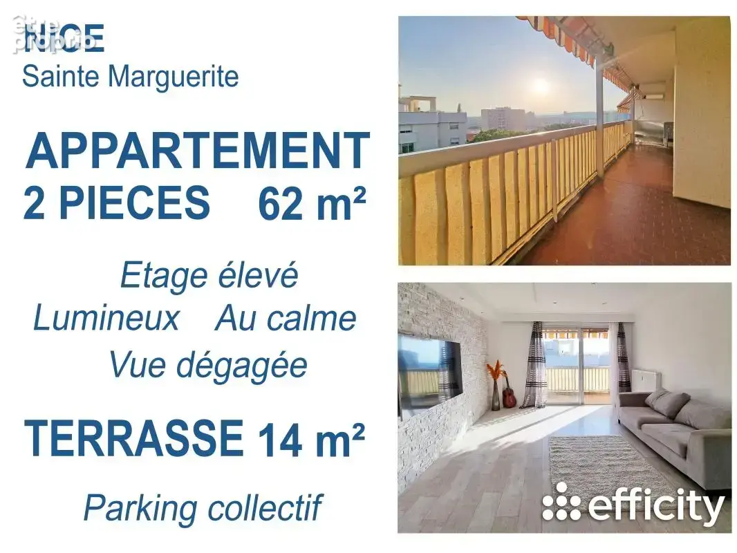Appartement 2 pièces 62 m² · à Nice · 62 m² · 234 000 €