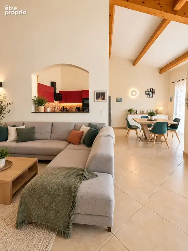 Villa mitoyenne T4/5 ? Beaux volumes, charpente apparente et jardin - photo 3