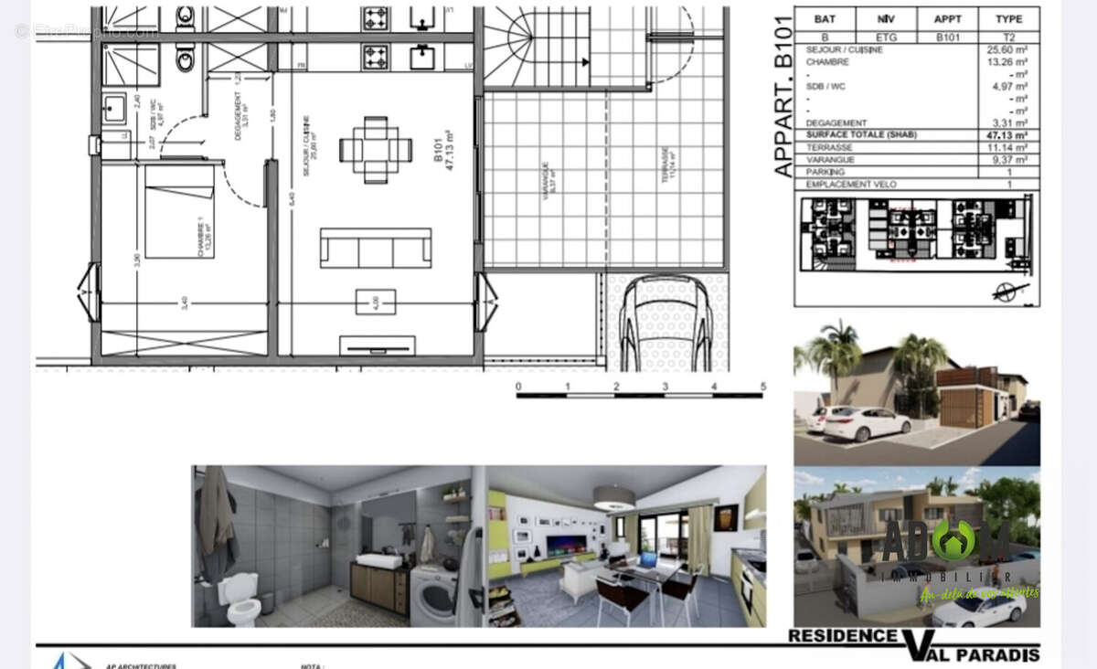 Appartement à SAINT-PIERRE
