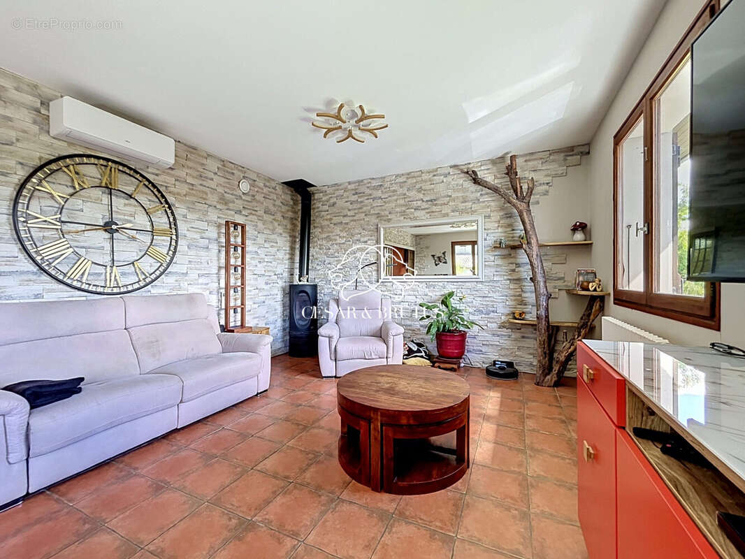 Salon - Maison à BELMONT-TRAMONET
