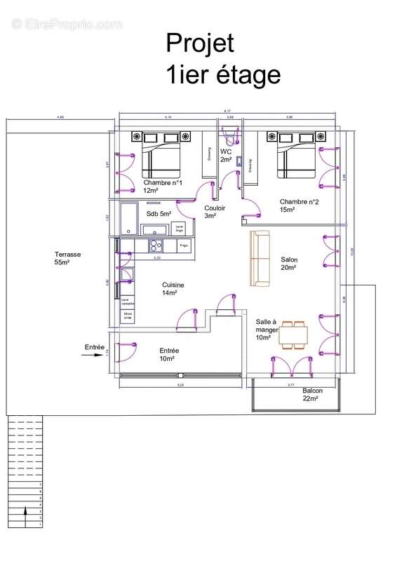 Appartement à SAINT-LAURENT-DU-VAR