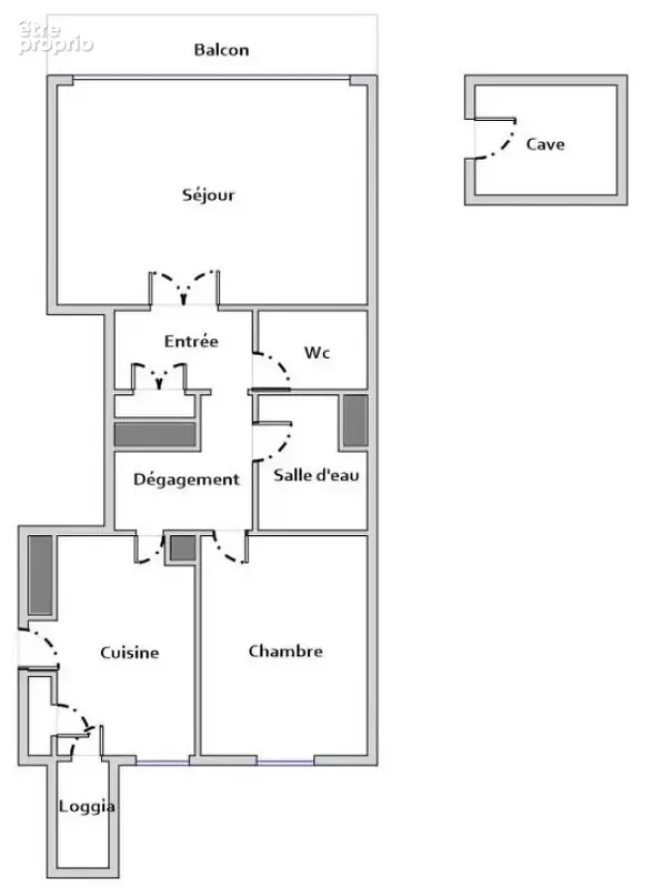 Appartement Type 2 avec balcon, cave et parking, Résidence LE FLANDREYSY, 26000 Valence - photo 14