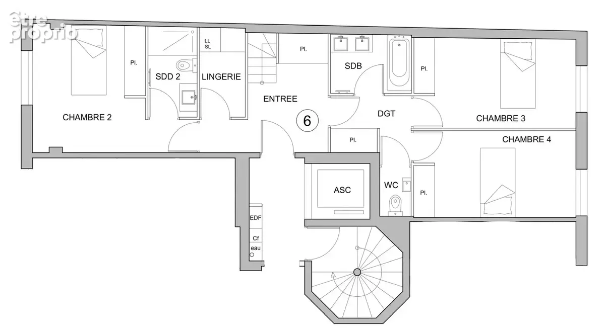 Exceptionnel a bordeaux-nansouty - duplex t5 avec terrasse plein sud - photo 4