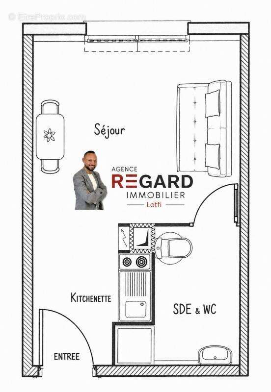 Studio (libre) avec parking – idéal investissement rodilhan - photo 3