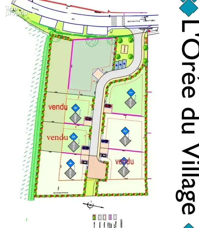 Terrain 601 m² à vendre à Drace (69220) - photo 3