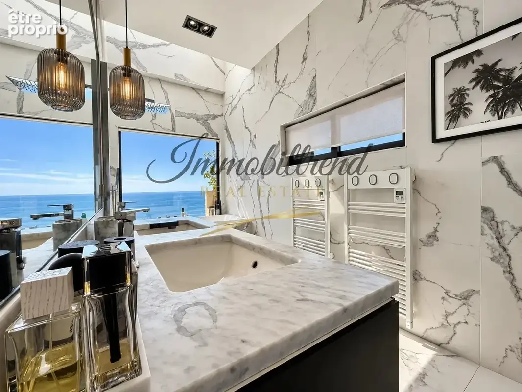 Villa de luxe contemporaine vue mer panoramique – proche monaco – terrasses et piscine - photo 8