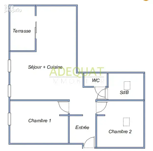 BOURGOIN JALLIEU 'CENTRE VILLE', Appartement T3 + terrasse + cave + 2 parkings… - photo 12