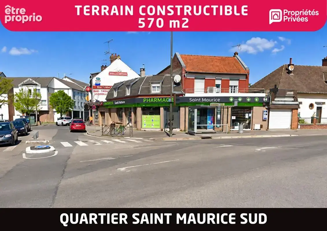 Terrain constructible 570 m2 - Quartier Saint-Maurice - Amiens - photo 2