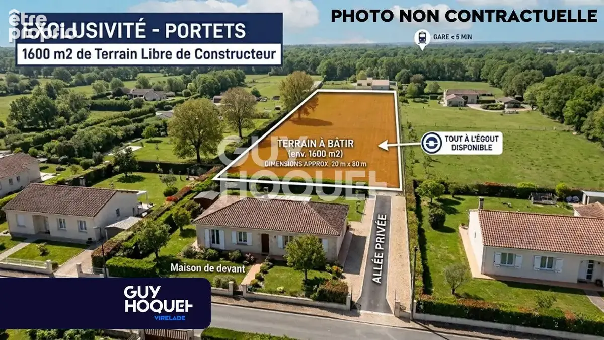 Photo Terrain à Portets au prix de 119 000€