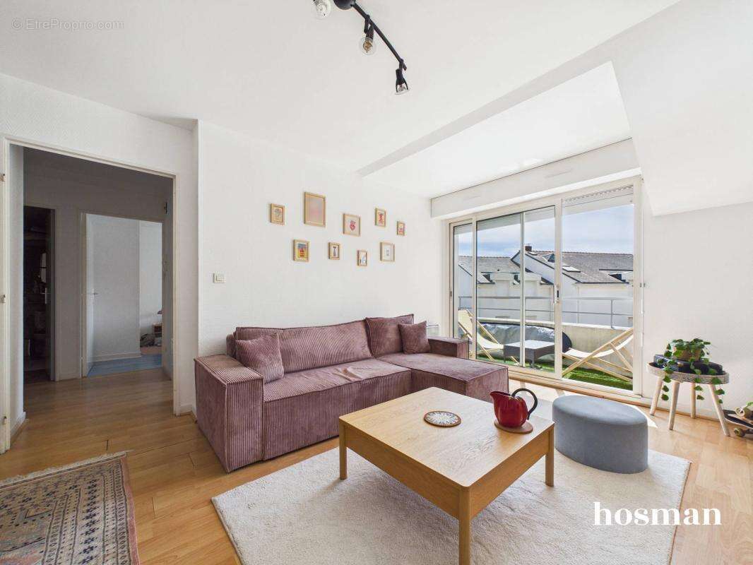 Superbe T2 de 48 m² avec balcon et place de parking - LOCATAIRE EN PLACE - Rue Fulton, Nantes - photo 3