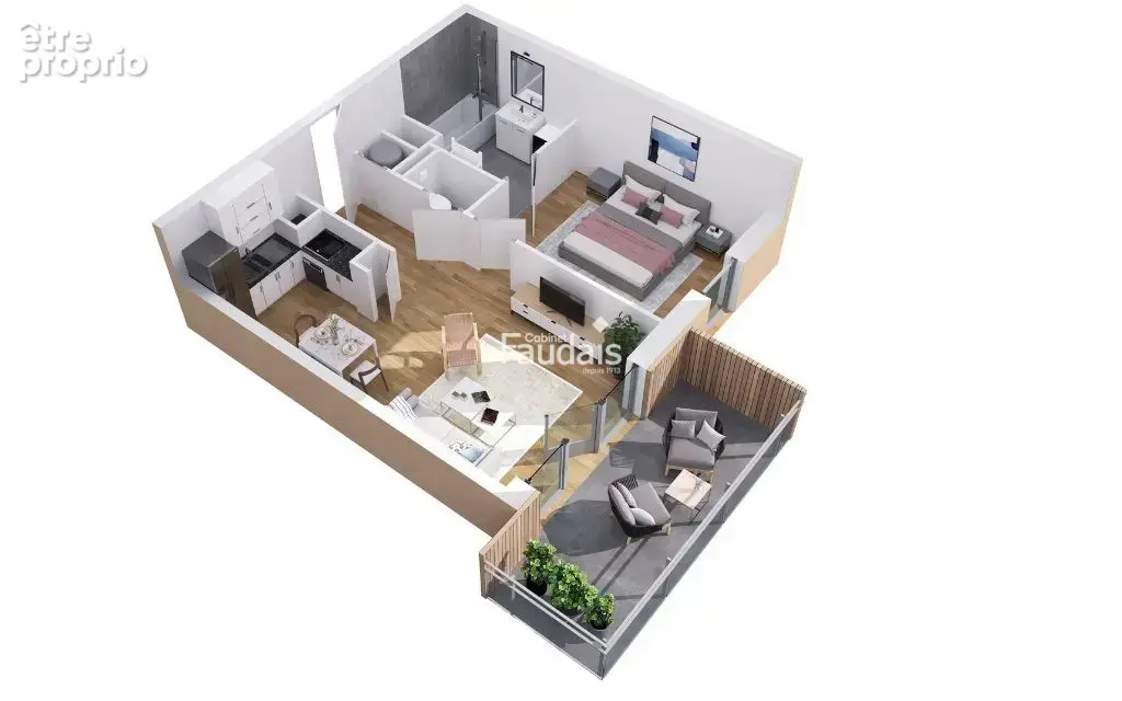 Appartement 2 pièces 43 m² à vendre à Agon-Coutainville (50230) - photo 2