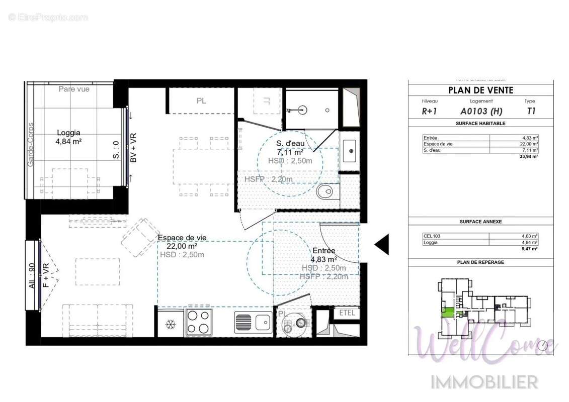 Appartement à CHALLES-LES-EAUX